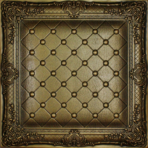 Juliet - Faux Leather Tile - #DCT LRT03 - Vintage Gold