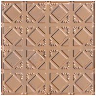 Abstract Diamondback – Copper Ceiling Tile – #0675