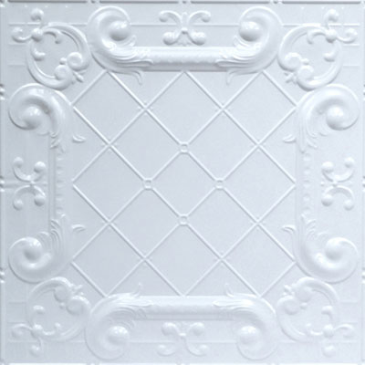 Romeo, Romeo – Shanko – Powder Coated – Tin Ceiling Tile - #502 - White