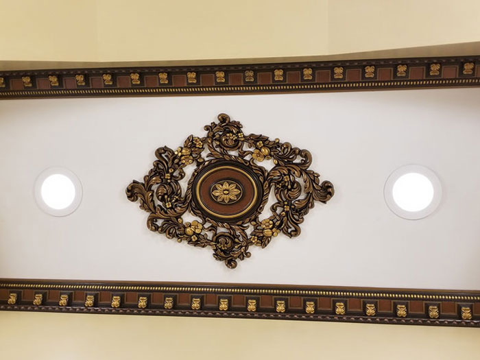 Vines Garden - FAD Hand Painted Ceiling Medallion - #CCMF-123 - Antique Bronze