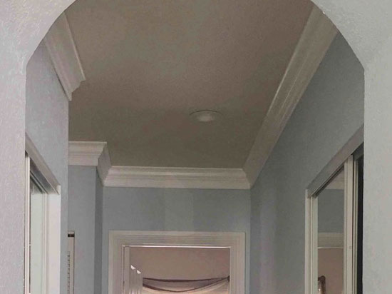 DIY Foam Crown Molding – 5.5″ Wide 95.5″ Long – #CC 551 - Plain White