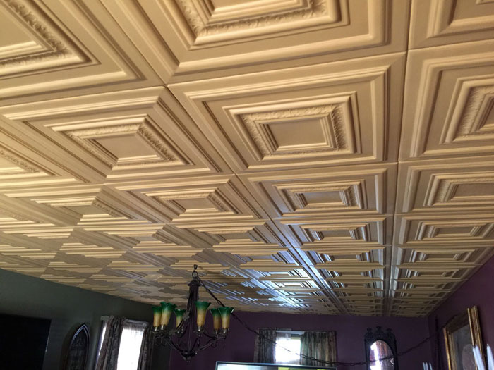 Chestnut Grove Glue-up Styrofoam Ceiling Tile 20"x20" – #R 31 - Plain White