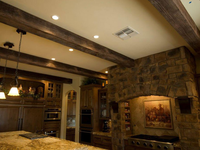 Faux Wood Beams – Light Walnut