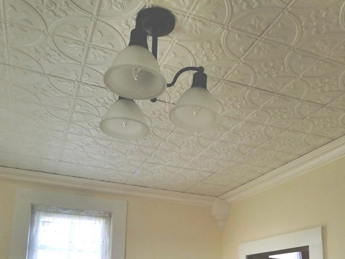 Crown Molding Inside Corner Block - Plain White