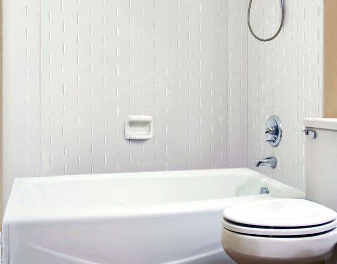 Subway Tile – MirroFlex – Tub and Shower Walls - White