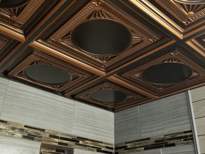 Faux Tin Ceiling Tile – Drop In – #266 - Antique Copper