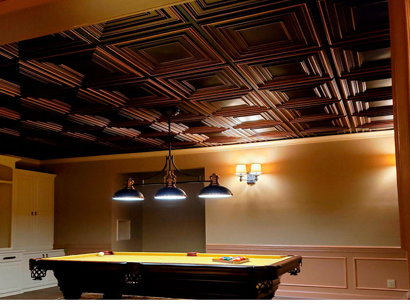 Drop Ceiling Tiles No Longer Need To Be Boring Transform Yours Today Decorative Inc