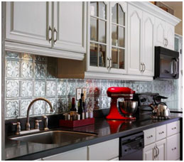 Metal Tin Tile Backsplash