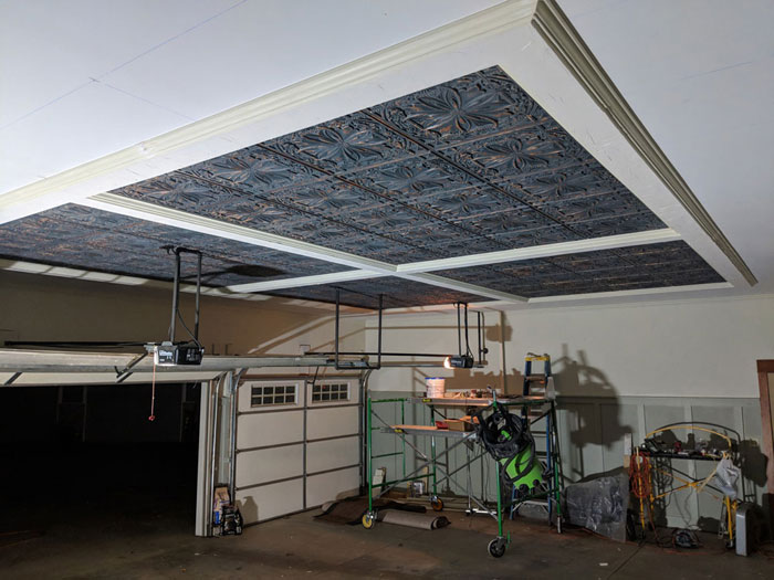 Finish Your Basement With Drop Ceiling Tiles Decorative Inc - How To Install Tin Ceiling Tiles In Basement