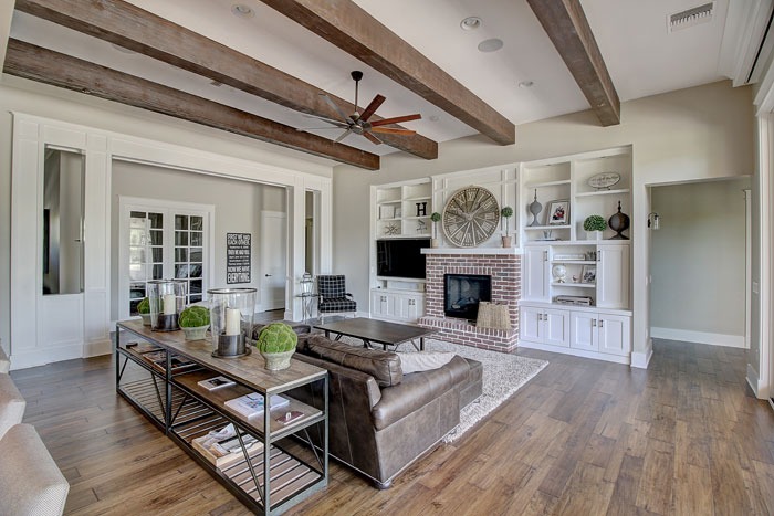 Faux Wood Ceiling Beams Dropped