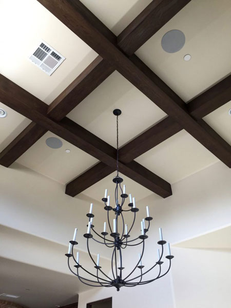 Rustic Feel With Fake Wood Beams, Cost To Install Wood Beams On Ceiling