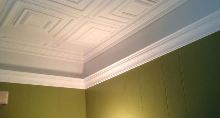 Chestnut Grove – Styrofoam Ceiling Tile – 20″x20″ – #R 31 - Plain White