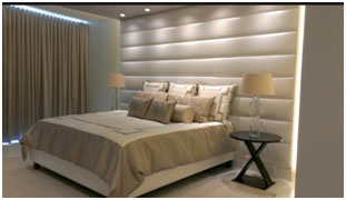 Decorative Wall Panels at Bedroom