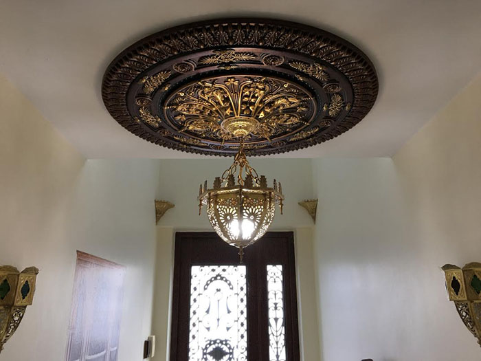 Arabic Caprice II – FAD Hand Painted Ceiling Medallion – #CCMF-116-2