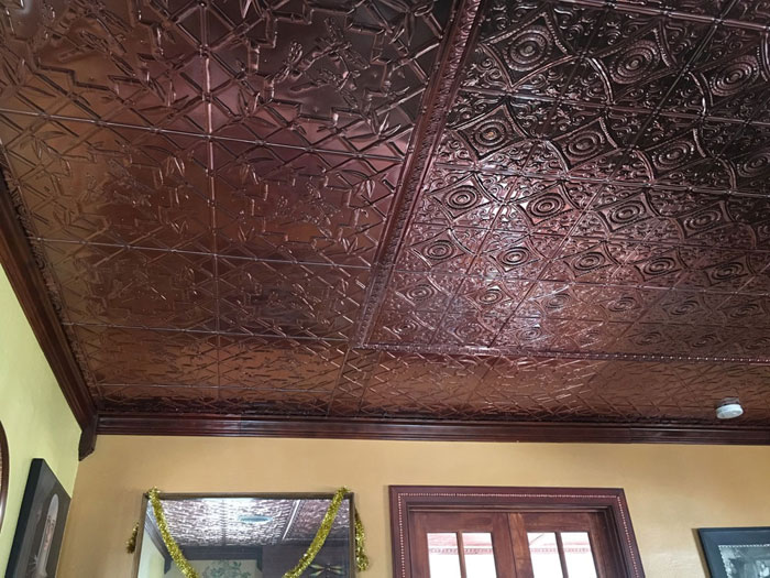 Dragonflies - Copper Ceiling Tile - 24x24 - #2489 - Solid Copper