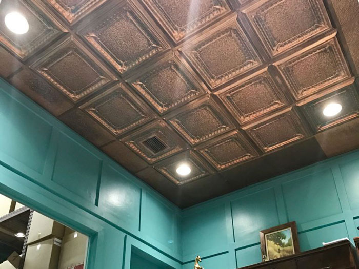 Jackson Square - Copper Ceiling Tile - 24