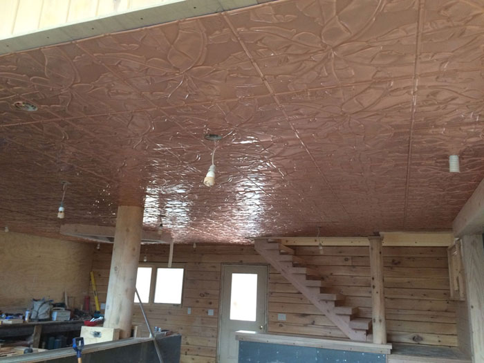 Rainforest Canopy - Copper Ceiling Tile - 24x24 - #2492 - Solid Copper