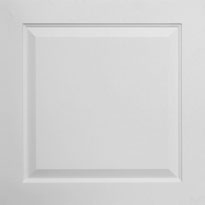 Raised Panel - Faux Tin Drop Ceiling Tile - #505 - White Matte