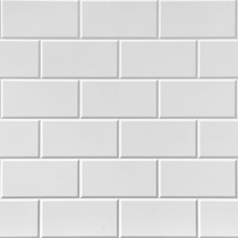 Subway Tile Tub and Shower Gloss White