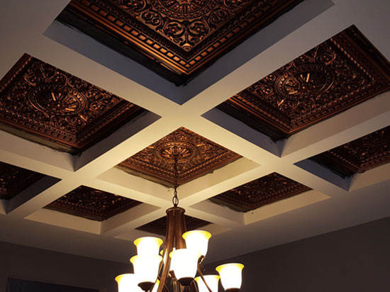  Da Vinci – Faux Tin Ceiling Tile – Drop in – 24″x24″ – #215