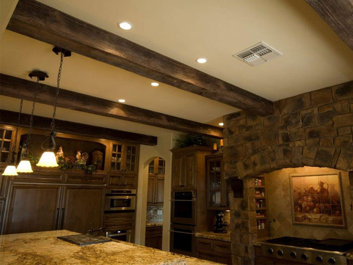 Faux Wood Beams – Light Walnut