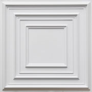 Schoolhouse – Faux Tin Ceiling Tile – #222 - White Matte