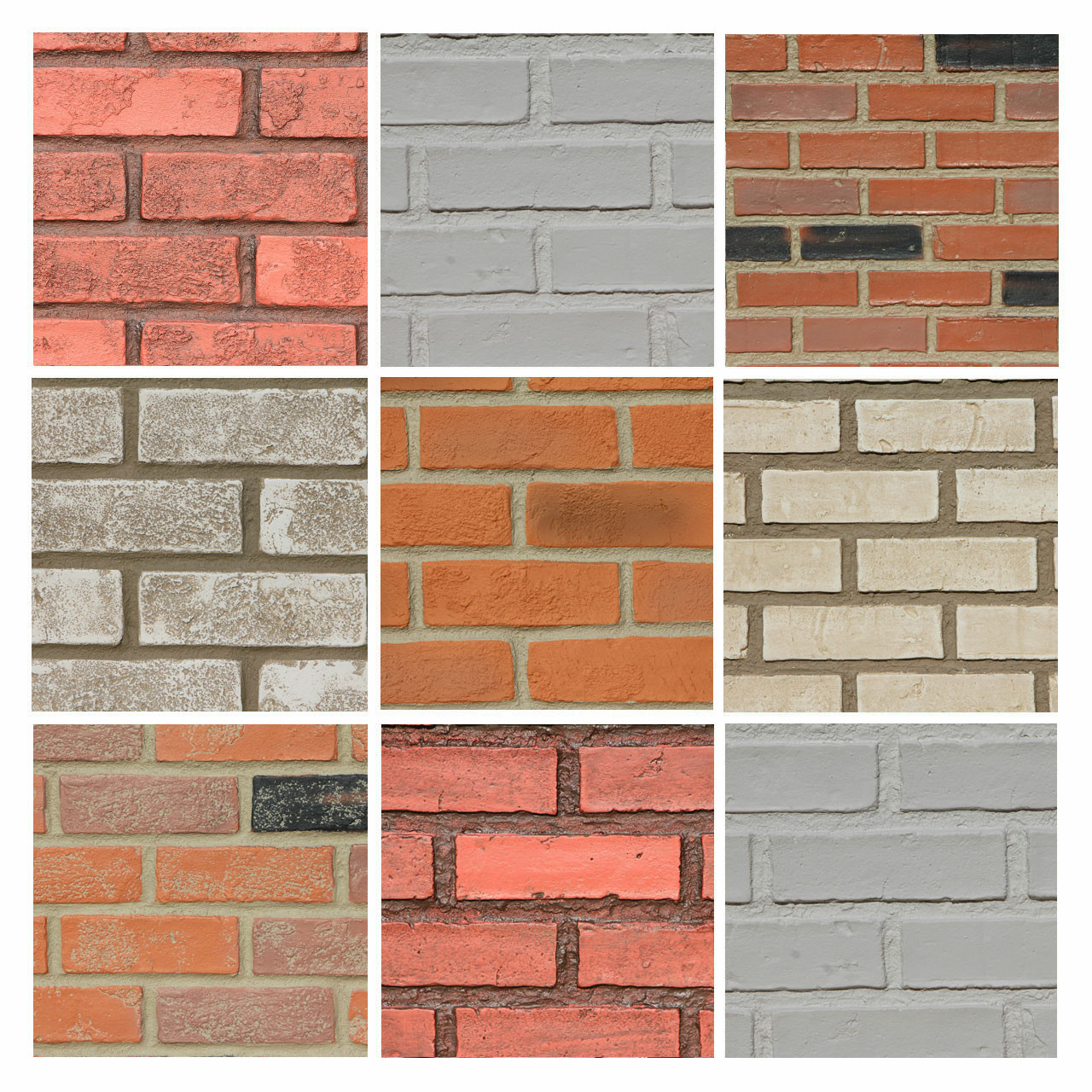 Tritan BP - Faux Brick Panel - Sample 9 x 8