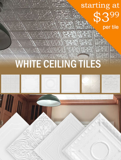 White Ceiling Tiles