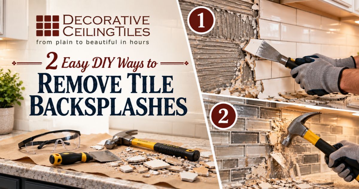 2 Easy DIY Ways to Remove Tile Backsplashes