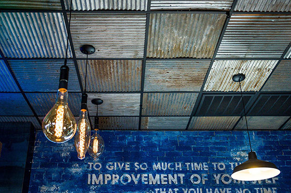 Corrugated Metal Ceiling Basement Ideas - Decorative Ceiling Tiles, Inc