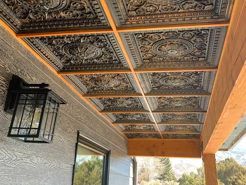 Artile 236 Antique Copper Faux Tin Ceiling Tile – 2'x2' PVC Decorative Drop-In – 4 Sq Ft
