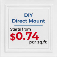 DIY Direct Mount / $0.74 Sq.Ft
