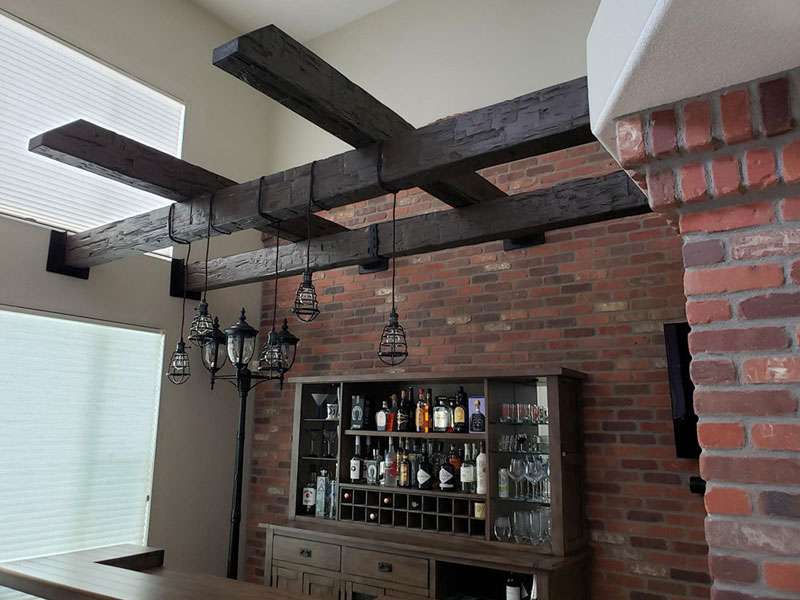 Faux Wood Beams in Commercial spaces