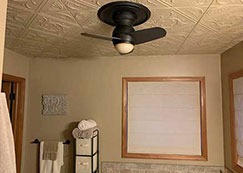 Painted Styrofoam Ceiling Tiles