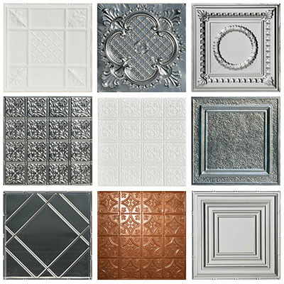 Shanko Tin Wall and Ceiling Samples