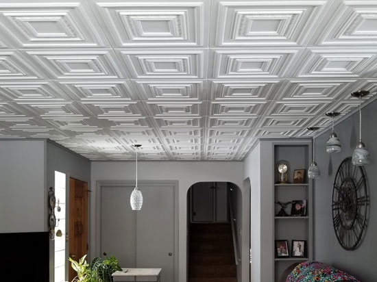 Styrofoam Ceiling Tiles Diy Alternative To Tin Ceilings