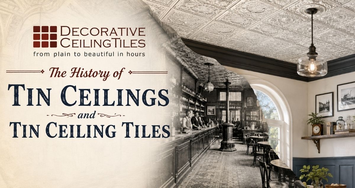 the history of tin ceilings and tin ceiling tiles